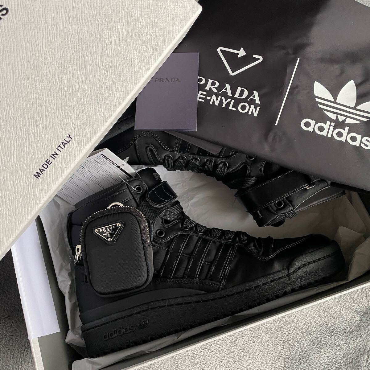 新品 希少品 PRADA プラダ×アディダス adidas Forum High 新品 希少品 PRADA プラダ×アディダス adidas Forum High