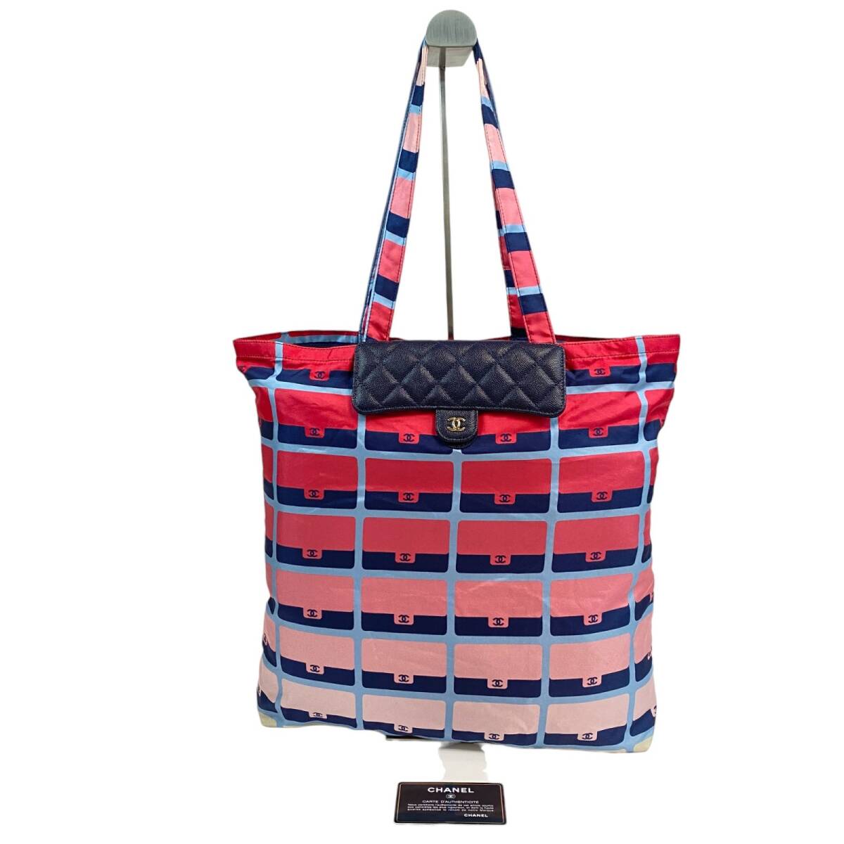 美品 シャネル CHANEL レディース チェーン エコバッグ マトラッセ AP2095【中古】