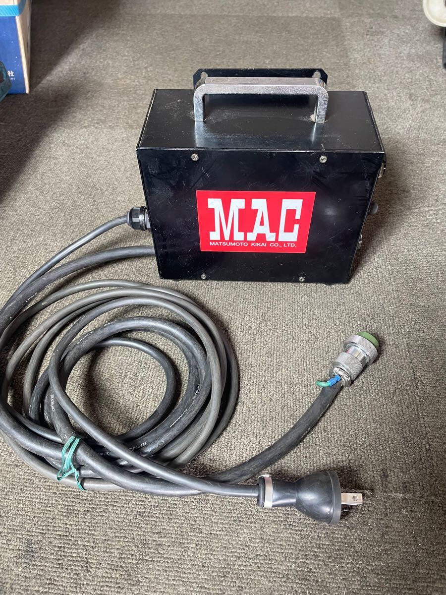 マツモト機械 MAC-180WR ポジショナー用制御ボックス マツモト機械 MAC-180WR ポジショナー用制御ボックス