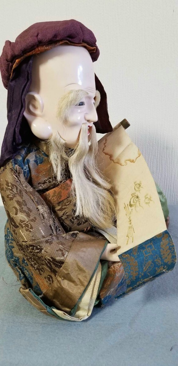 超珍館蔵】黄楊木製 細密彫 三聖像 置物 古賞物 古美術品 防げれ 超珍館蔵】黄楊木製 細密彫 三聖像 置物 古賞物 古美術品 防げれ