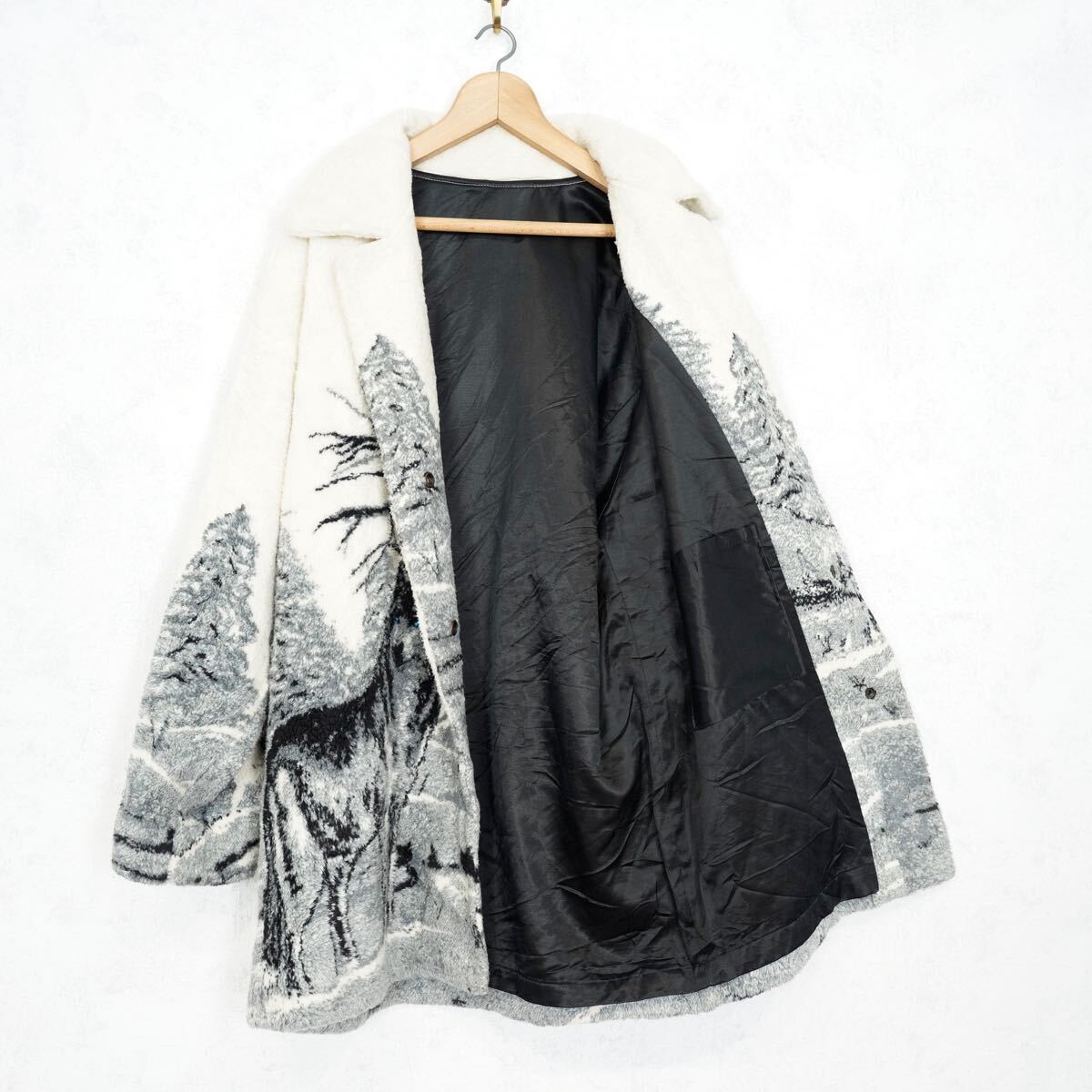 SPECIAL ITEM USA VINTAGE WOLF DESIGN FLEECE JACKET/アメリカ SPECIAL ITEM USA VINTAGE WOLF DESIGN FLEECE JACKET/アメリカ