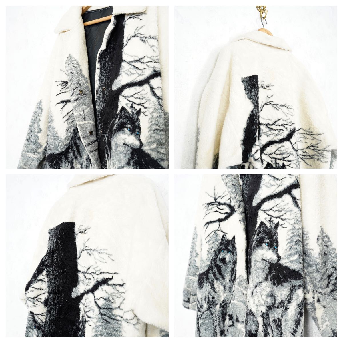 SPECIAL ITEM USA VINTAGE WOLF DESIGN FLEECE JACKET/アメリカ SPECIAL ITEM USA VINTAGE WOLF DESIGN FLEECE JACKET/アメリカ