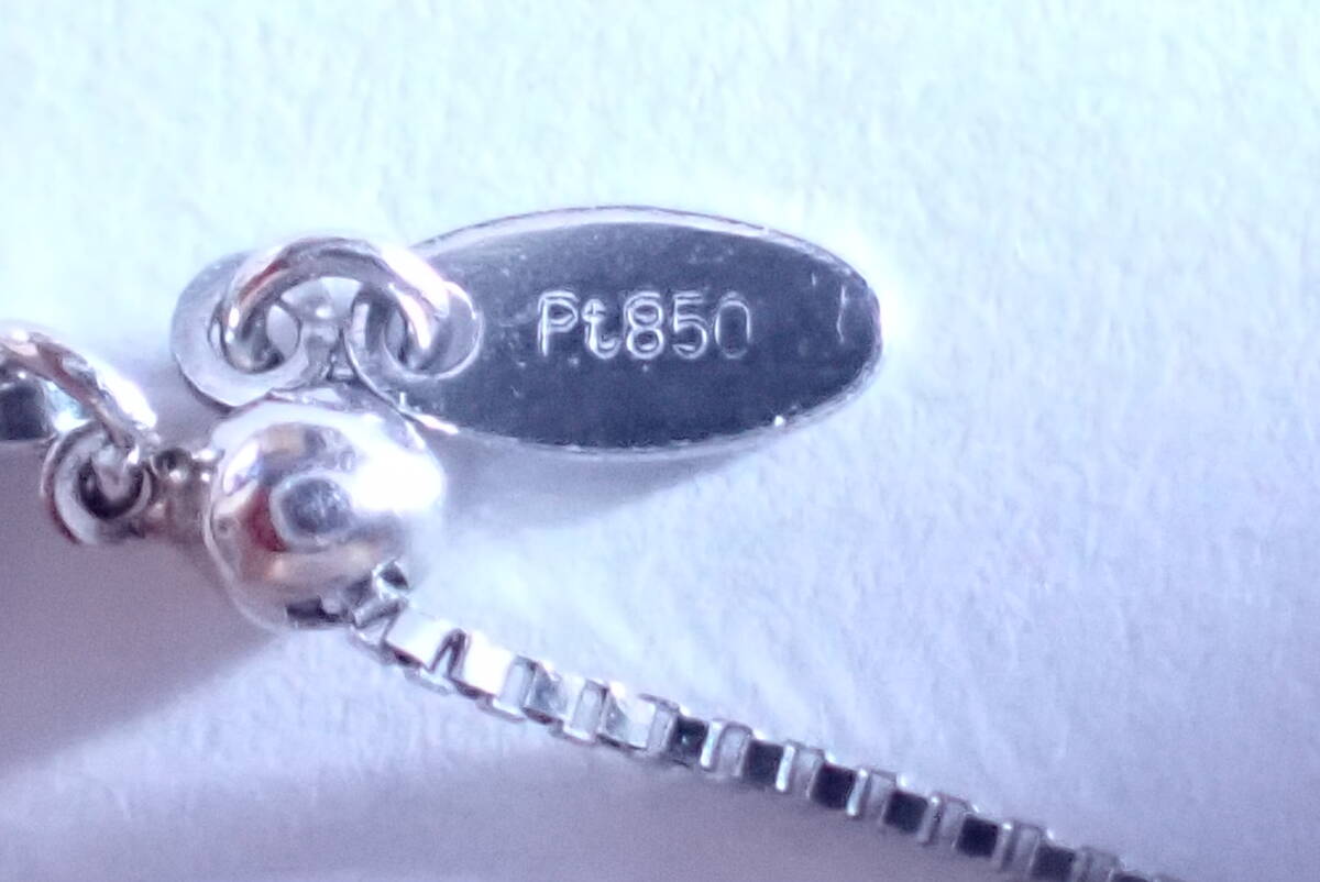 パライバトルマリン　0.07ct　ネックレス　ダイヤ0.08ct_画像6