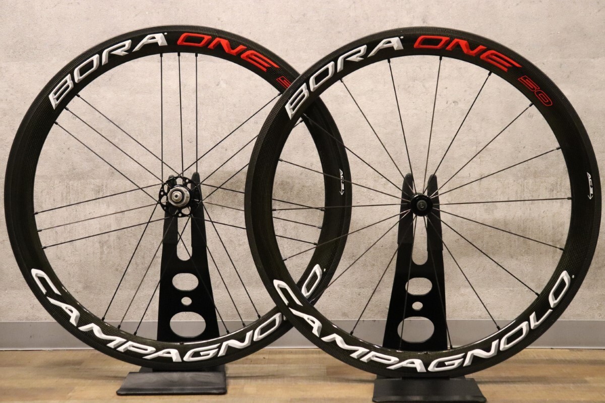 カンパニョーロ CAMPAGNOLO ボーラワン BORA ONE 50 AC3 クリンチャー シマノ 11S/12S ホイールセット ワイドリム 17C 【さいたま浦和店】