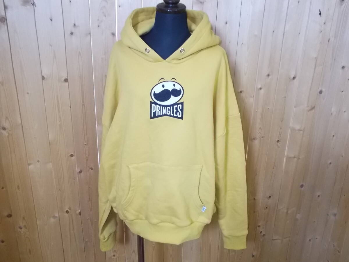 b496◆新品 GYDA × PRINGLES スウェットパーカー◆FREE 定価9.990円 タグ付き未使用 ジェイダ プリングルス コラボ パーカー フーディ