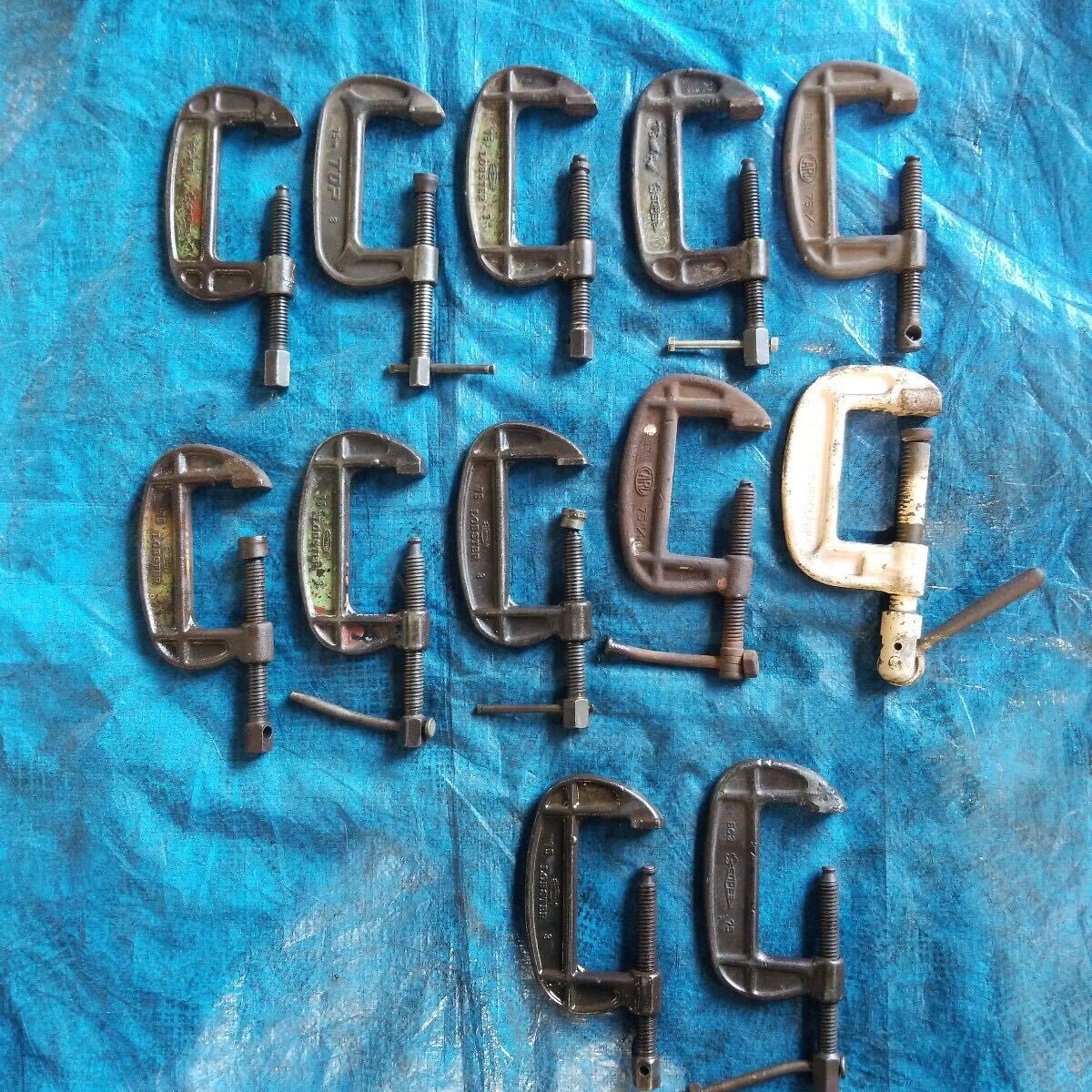 u74 ★格安出品★ シャコ万 クランプ 75㎜ 12個 セット