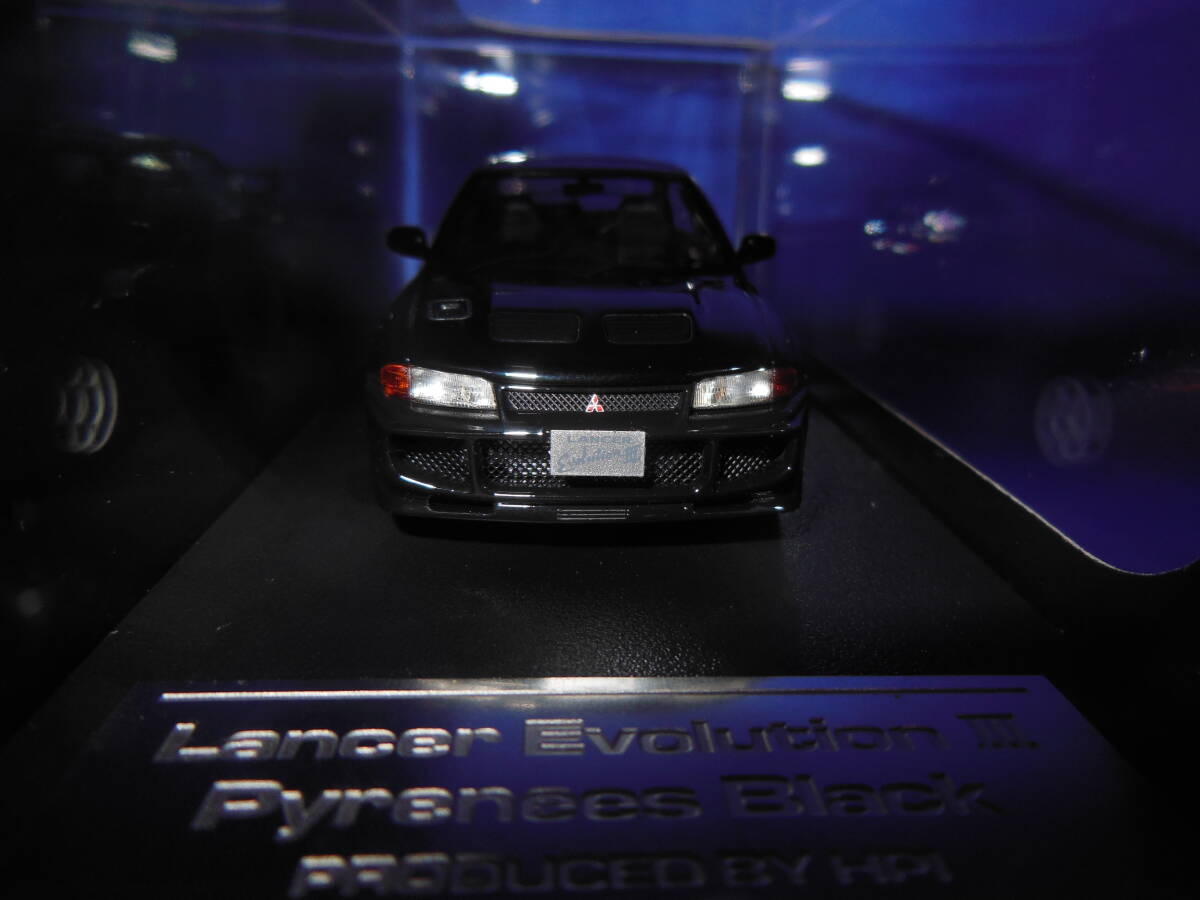全信頼を寄せる 1/43 入手困難 HPI 三菱 CE9A ランサーエボリューションⅢ チューニンングカー仕様 ピレネーブラック 1995年 エボⅢ /須藤京一 hpi・racing
