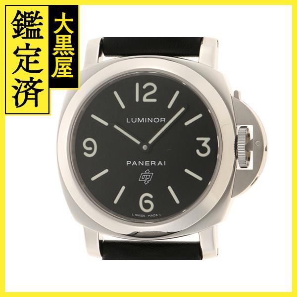 PANERAI パネライ 腕時計 ルミノール ベース ロゴ PAM00000 ブラック文字盤 ステンレス/レザー 手巻き 並行品SJ