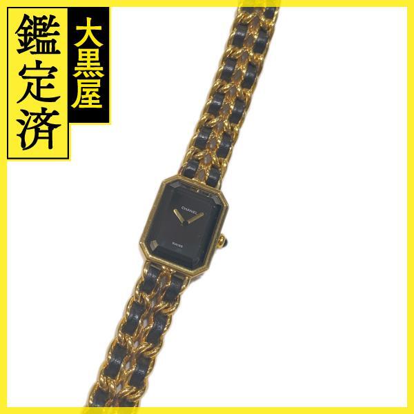 CHANEL シャネル　プルミエールＬ　H0001　GP/革　女性用クオーツ時計　2148103759123【208】