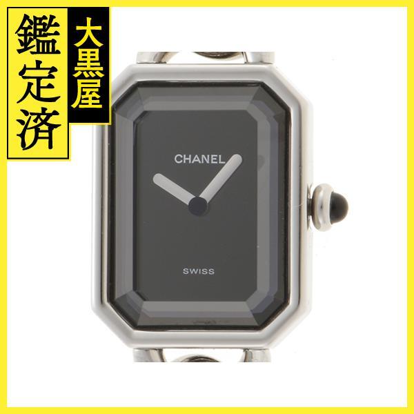 CHANEL　シャネル　プルミエールL　H0452　ブラック文字盤　ステンレススチール　クオーツ　レディース時計　2148103760341