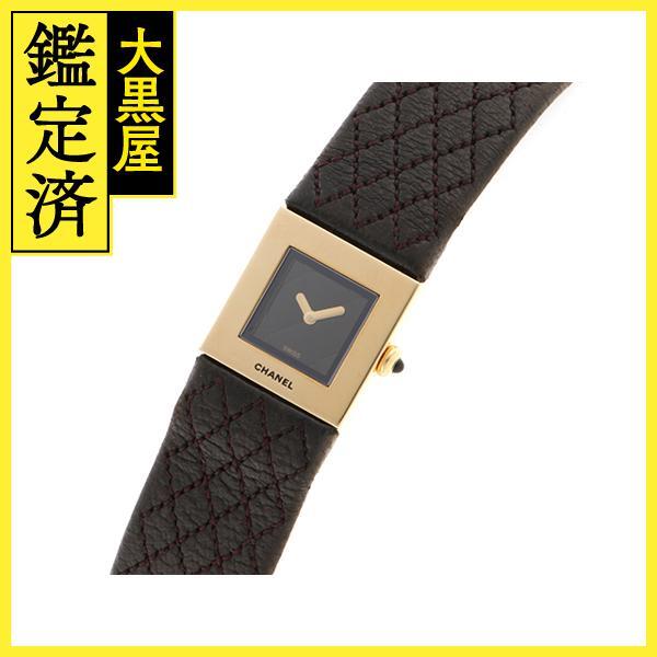 CHANEL　シャネル　マトラッセ　H0111　K18YG/革　女性用クオーツ時(shí)計(jì)【473】