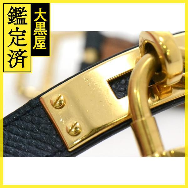 HERMES　エルメス　ケリーウォッチ　KE1.201　GP/レザー　女性用クオーツ時(shí)計(jì)【473】
