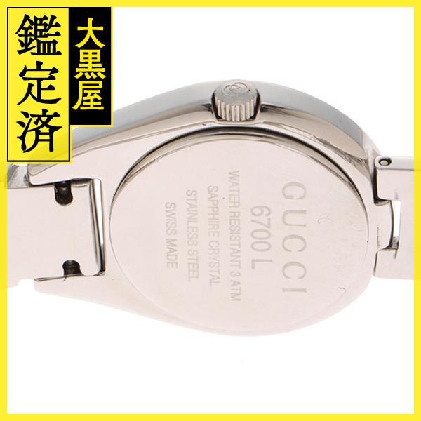 稼働 良品 GUCCI 6700L ミラー文字盤 グッチ 時計 付属品