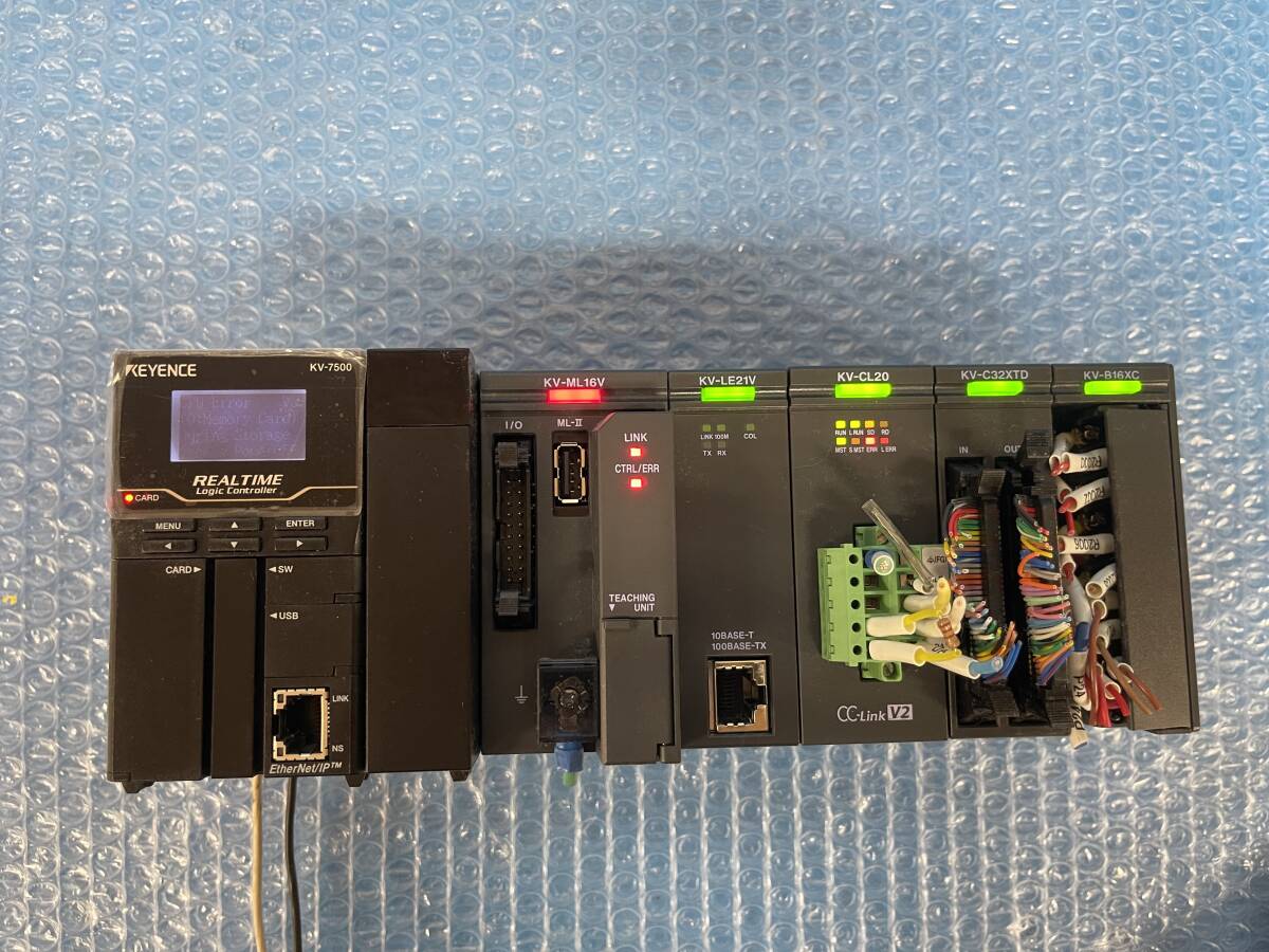 [YH2257] KEYENCE キーエンス KV-7500 KV-ML16V KV-LE21V KV-CL20 KV-C32XTD KV-B16XC シーケンサ 動作保証