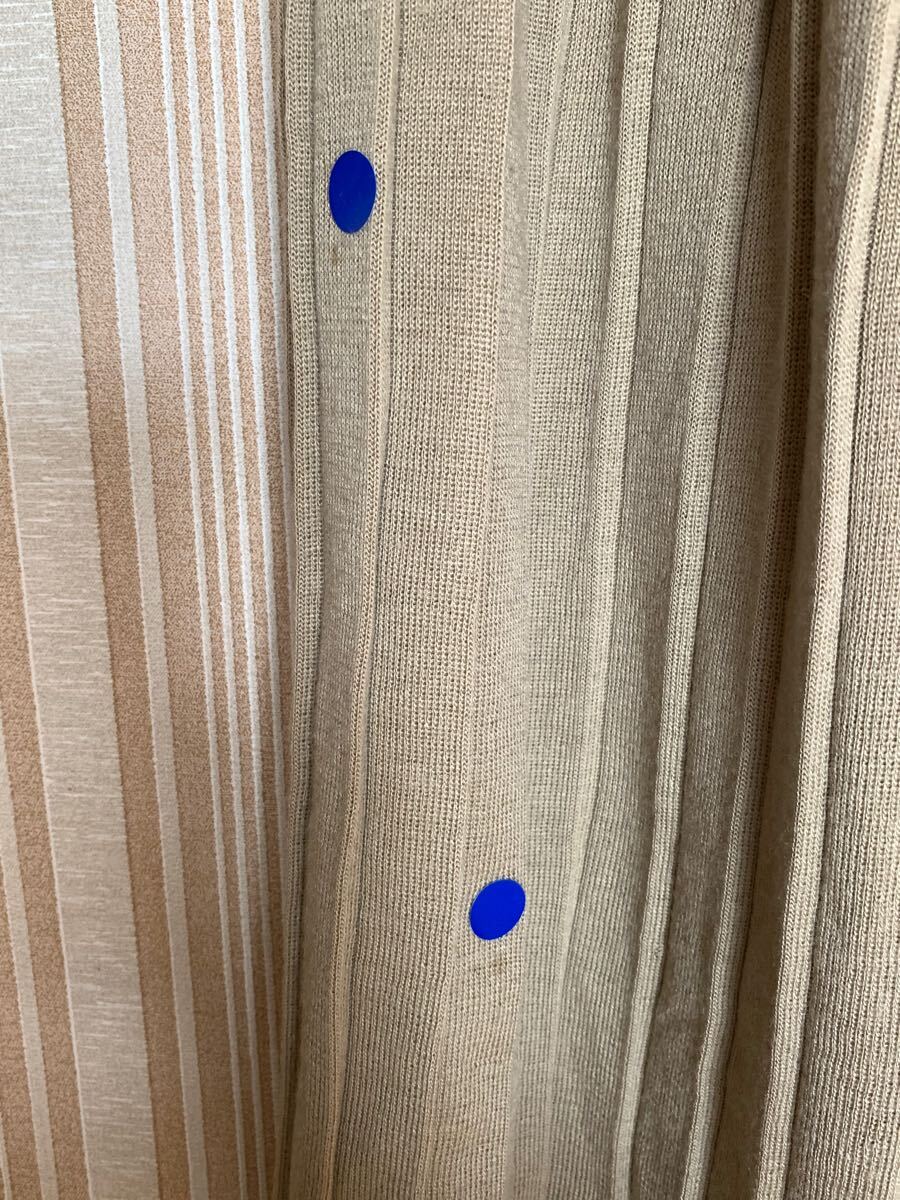 中古　ニットプリーツスカート　ベージュ　L_画像5