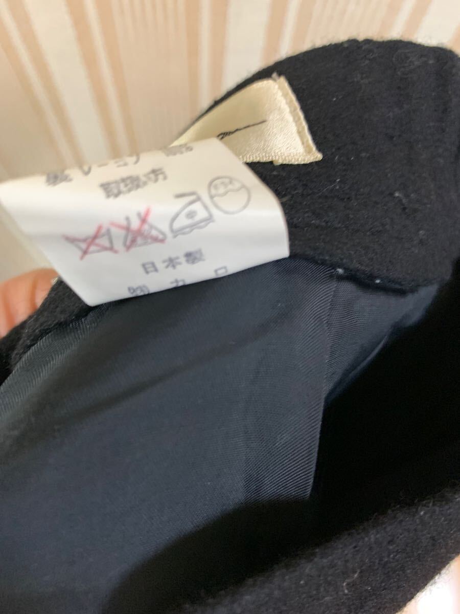 綺麗め中古　タイトスカート　M 黒　wool95% ナイロン5%_画像5