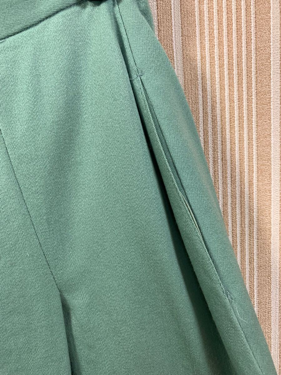 中古 フレアースカート M ミントグリーン wool100%_画像5