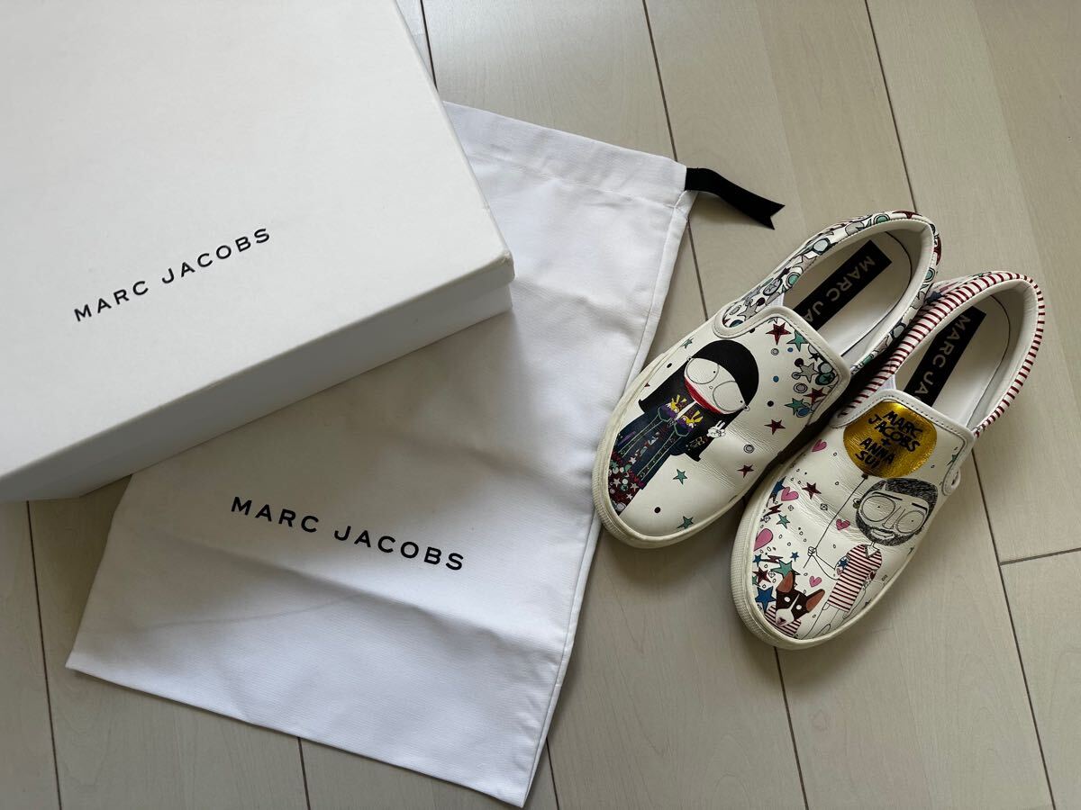 * бесплатная доставка MARC JACOBS Mark Jacobs ×Anna Sui Anna Sui сотрудничество туфли без застежки женский спортивные туфли 37