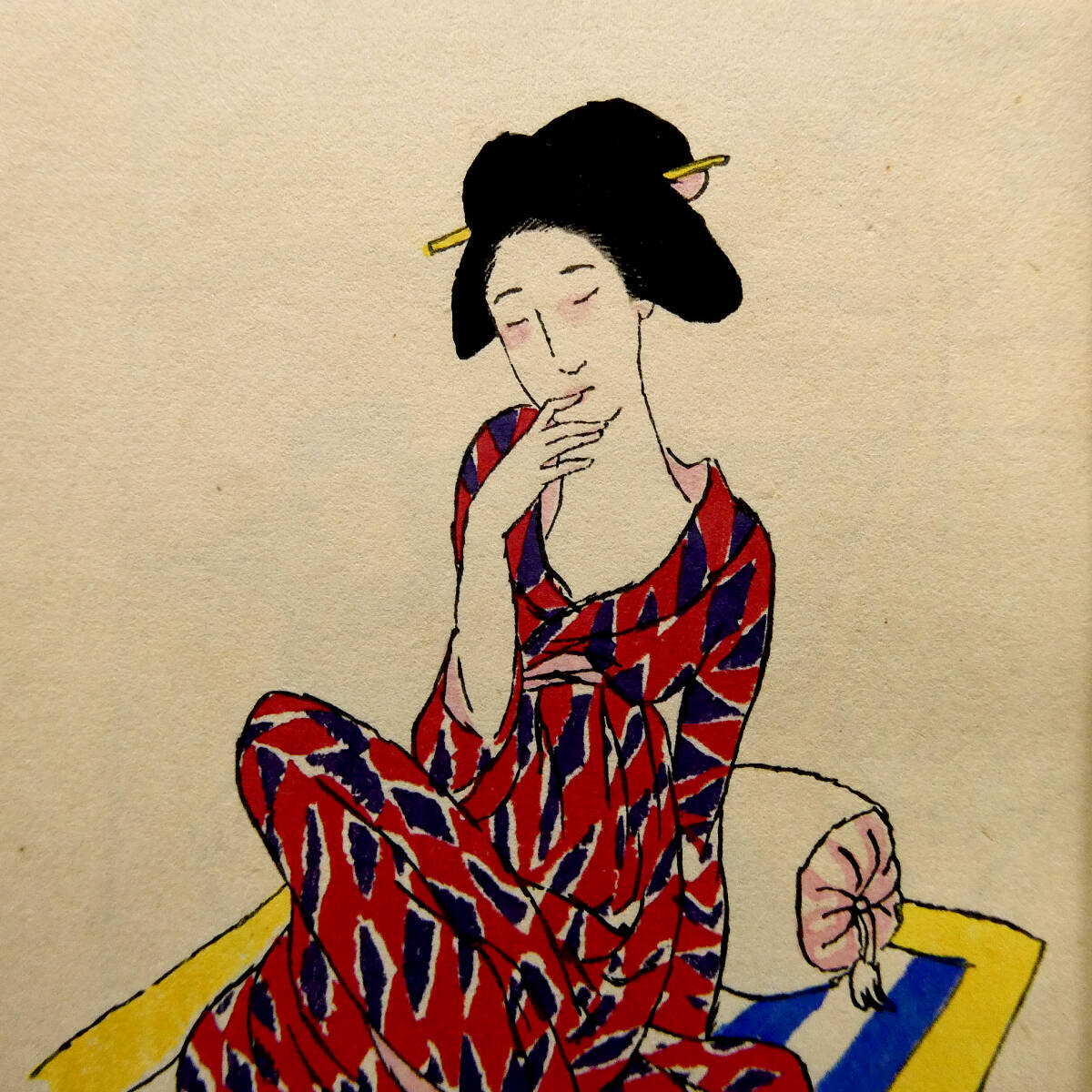 大正8年初版◇竹久夢二◇「夢のふるさと」◇色摺り木版画10葉