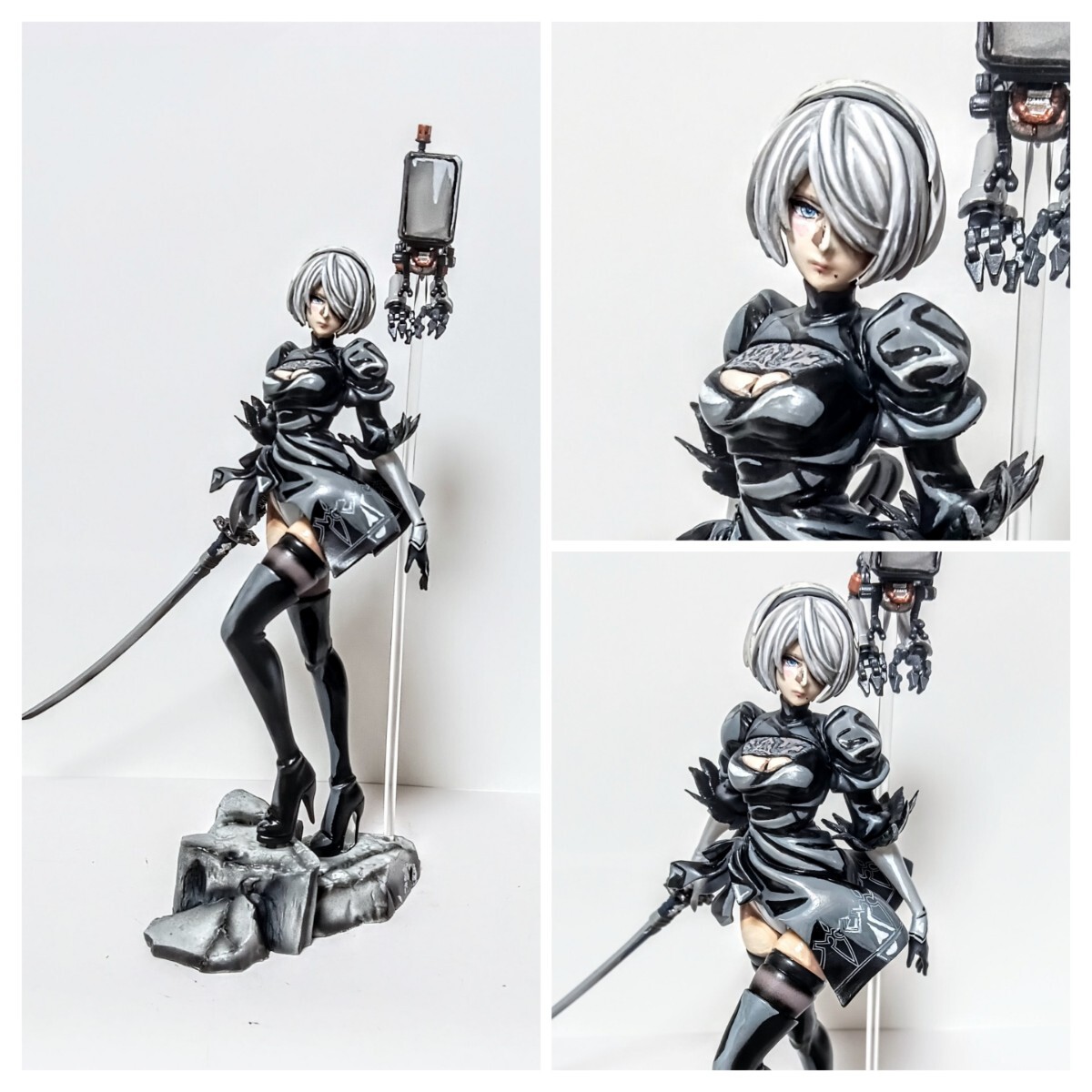 Yahoo!オークション - NieR Automata リペイント フィギュア 2B Yahoo!オークション - NieR Automata リペイント フィギュア 2B