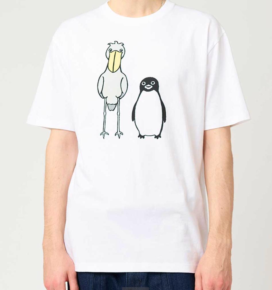 グラニフ ペンギンとハシビロコウ さかざきちはる Tシャツ XL