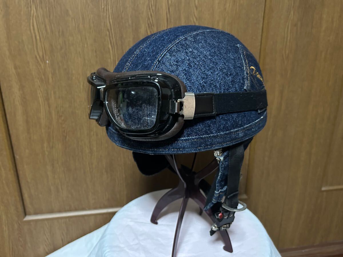 ダムトラックス　デニム ヘルメット　ゴーグルセット　美品