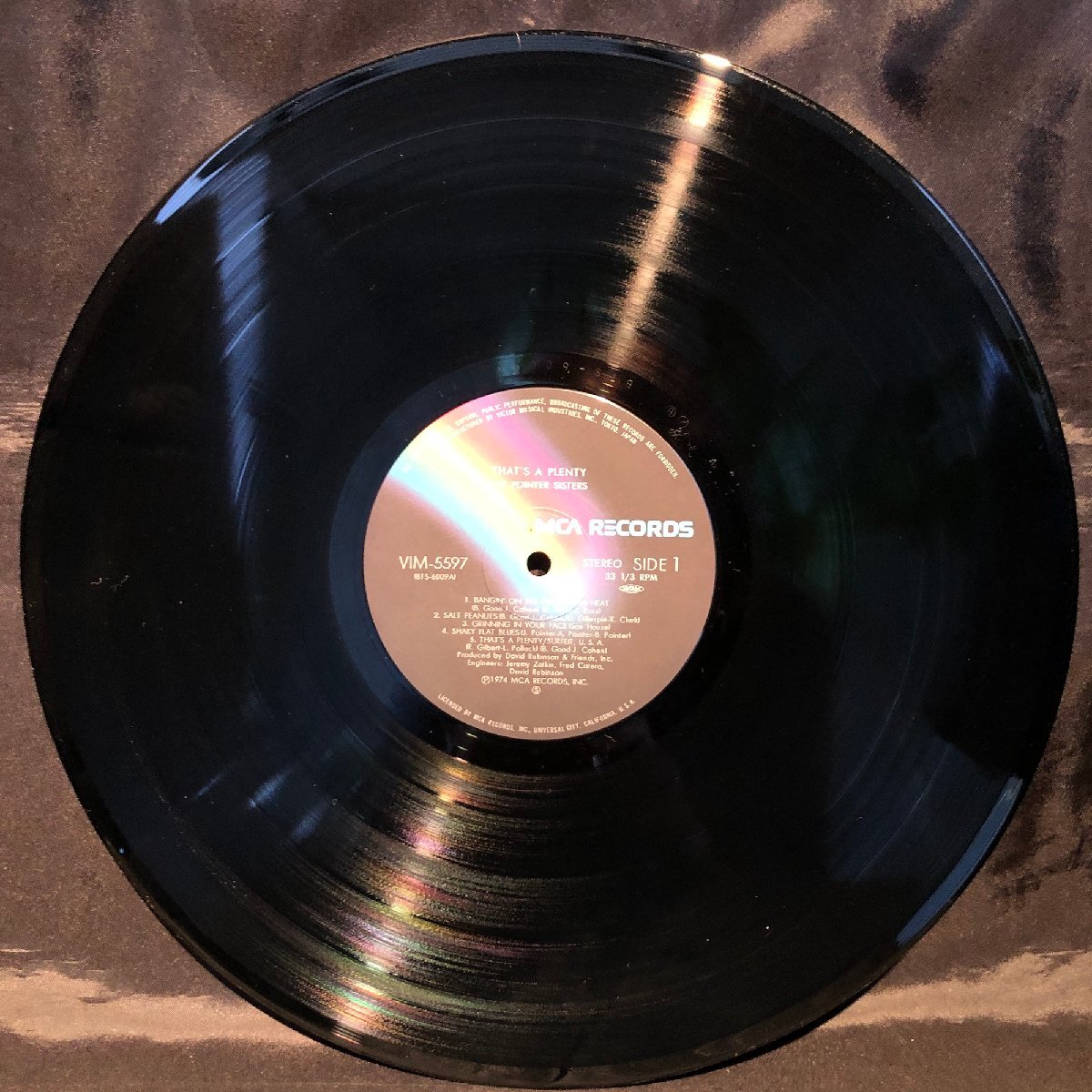 The Pointer Sisters / That\'s A Plenty LP CA Records *victor