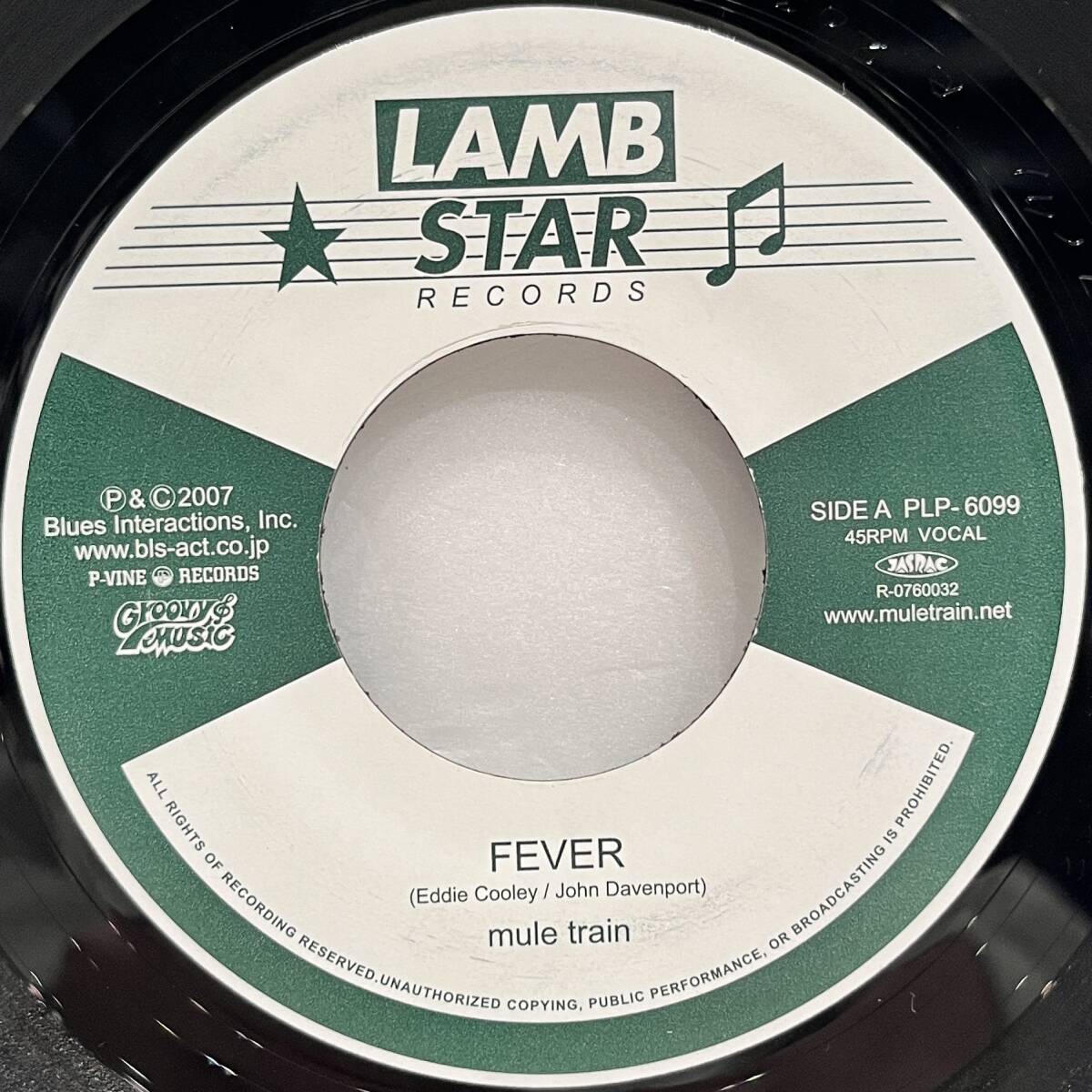 希少!◇アナログ盤 7inch シングル◇Mule Train / Fever (PLP-6099) 2007年発売 Double Famouse 細窪洋介 ジャパニーズ・レゲエ スカ
