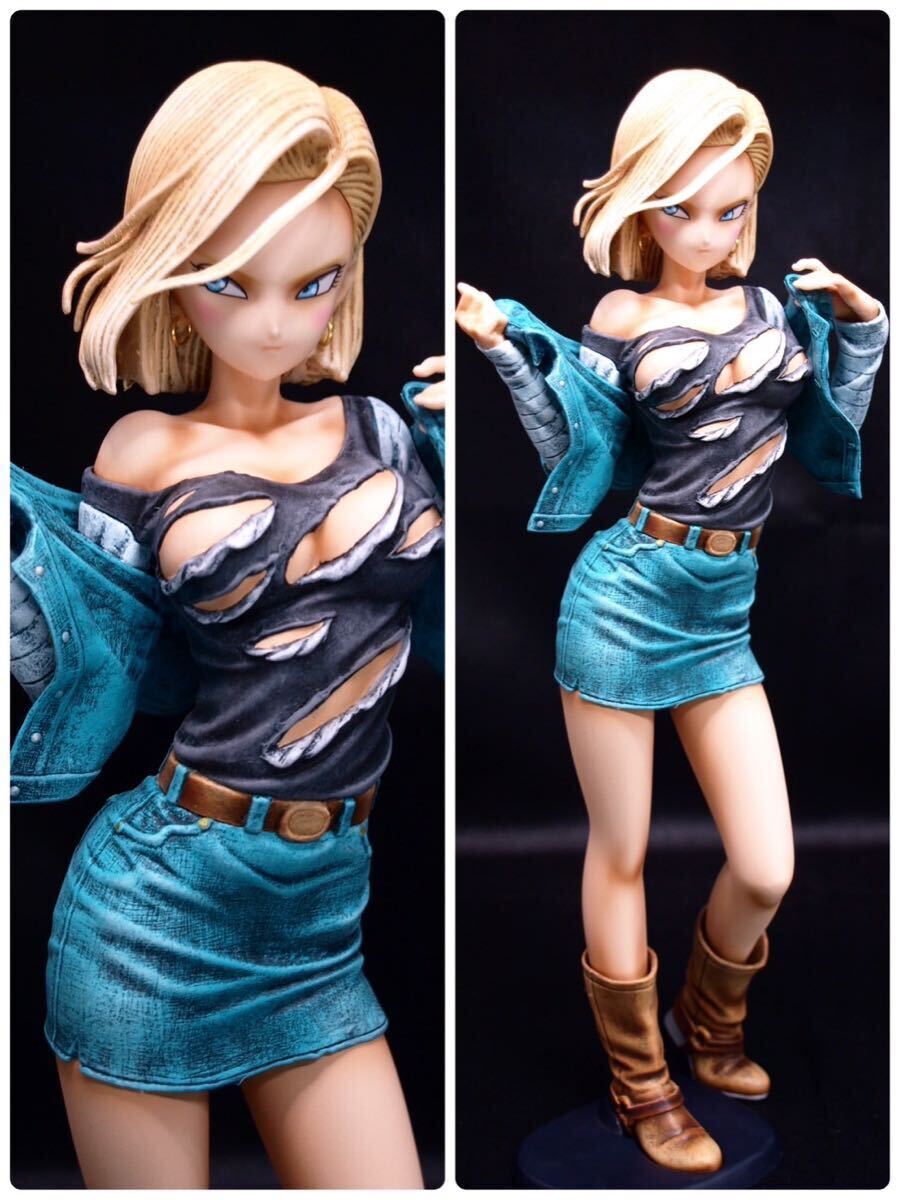 ドラゴンボール 人造人間18号 フィギュア カスタム リペイント ドラゴンボール 人造人間18号 フィギュア カスタム リペイント