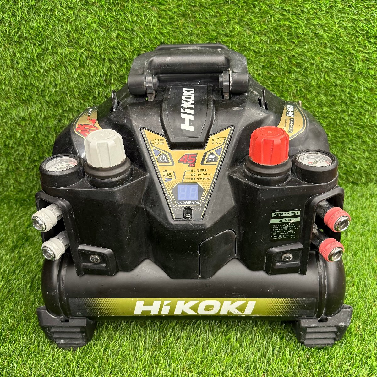 ハイコーキ 常圧高圧コンプレッサ EC1245H3 タンク容量8L 自動停止約4分 (中古品)