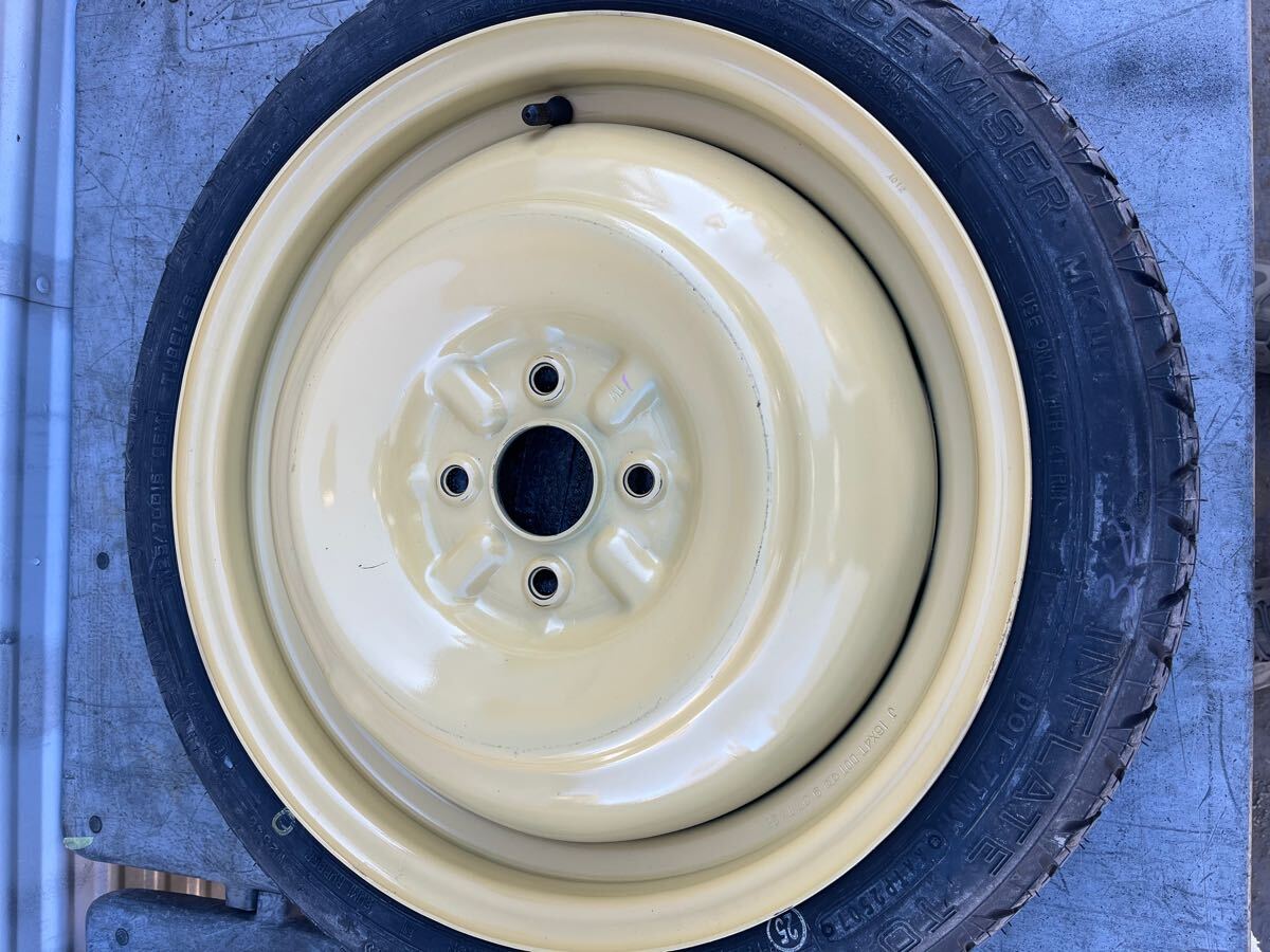  запасное колесо T125/70D16 96M погруженный в машину инструмент домкрат Ractis DBA-NCP100 возможно не использовался тонн pa- комплект шин б/у ②