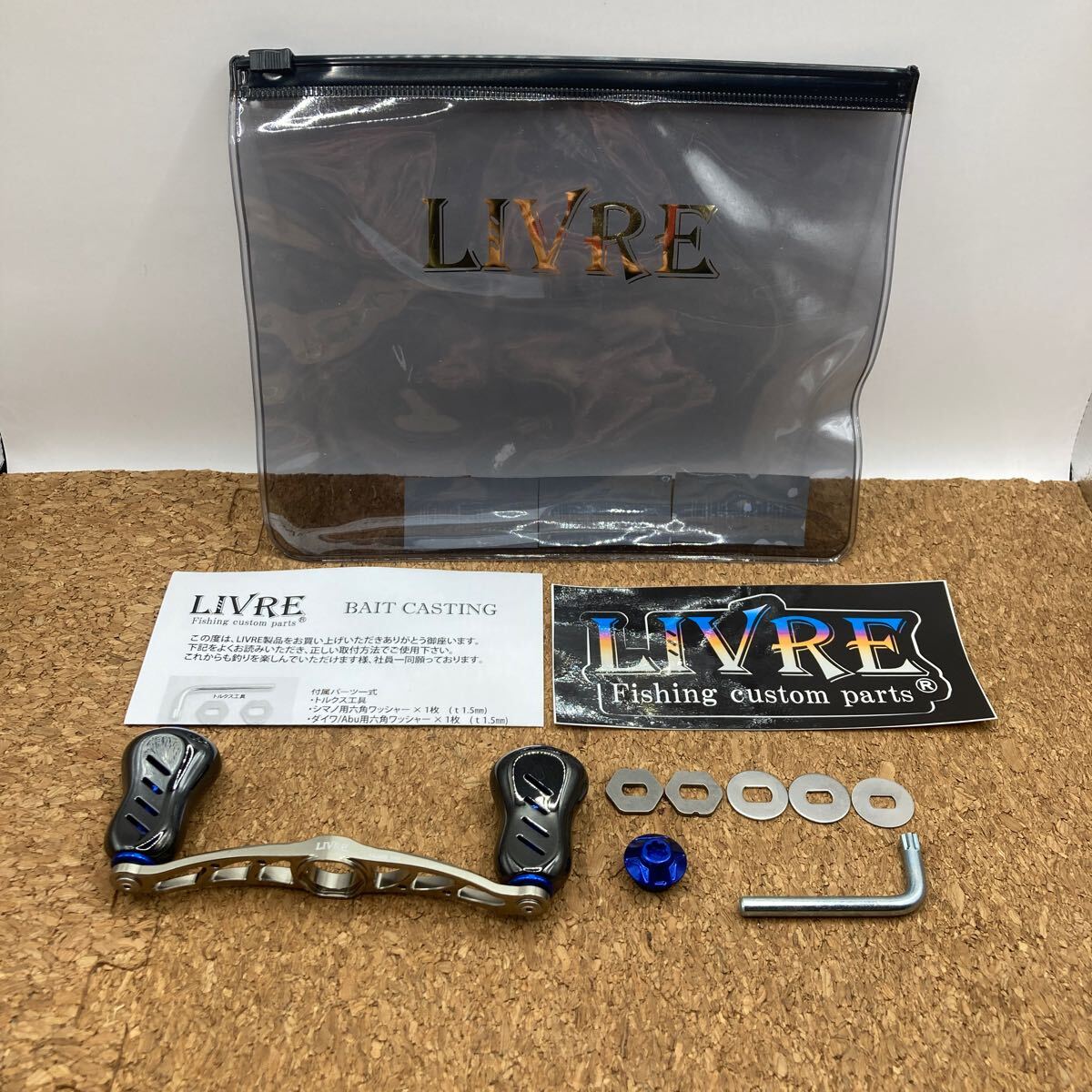 LIVRE リブレ クランク100 Fino+ シマノ左巻き用(チタン+ブルー LIVRE リブレ クランク100 Fino+ シマノ左巻き用(チタン+ブルー