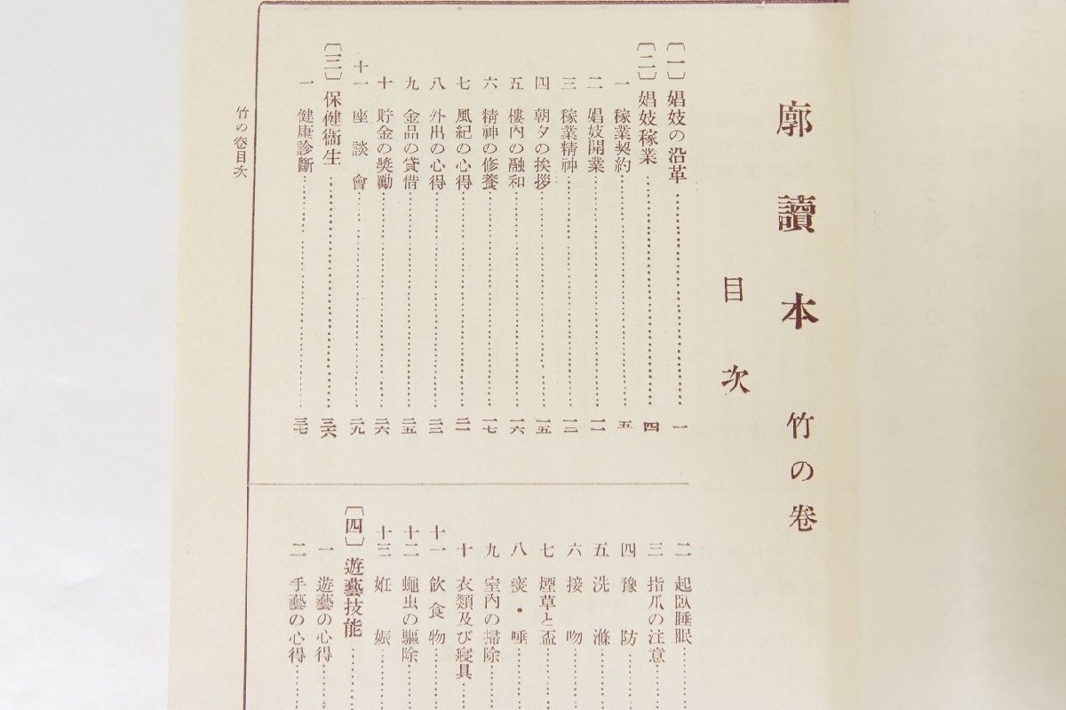 廓読本 松之巻・竹之巻・梅之巻 3冊 著:中村長次郎 昭和11年 廓読本 松之巻・竹之巻・梅之巻 3冊 著:中村長次郎 昭和11年