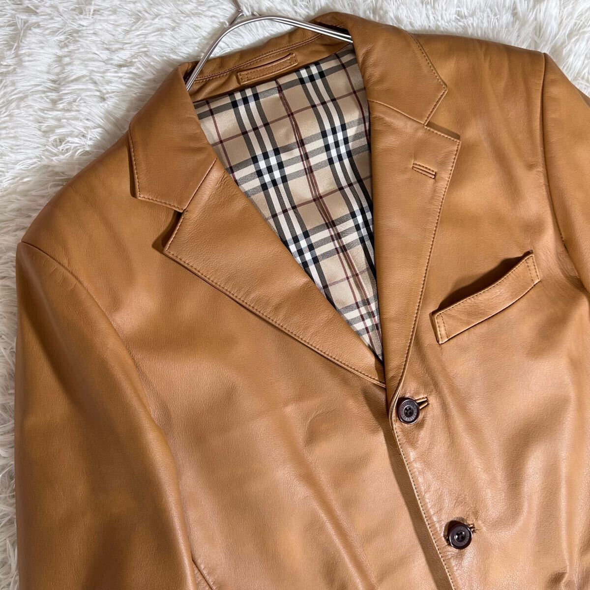 美品】BURBERRY BLACK LABEL バーバリーブラックレーベル レザー 美品】BURBERRY BLACK LABEL バーバリーブラックレーベル レザー