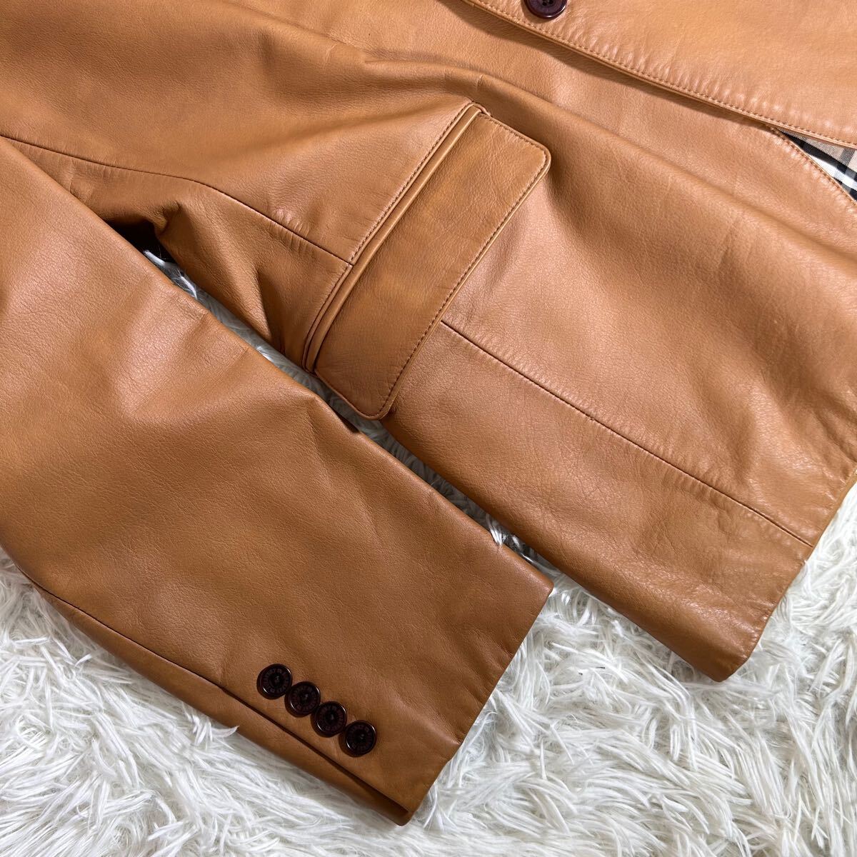 美品】BURBERRY BLACK LABEL バーバリーブラックレーベル レザー 美品】BURBERRY BLACK LABEL バーバリーブラックレーベル レザー