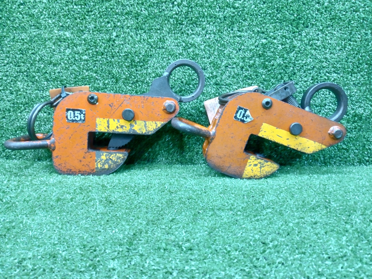 中古 ELEPHANT 象印チェンブロック 横吊りクランプ セーフティー 中古 ELEPHANT 象印チェンブロック 横吊りクランプ セーフティー
