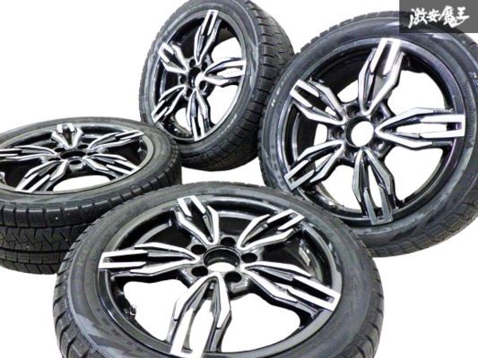 EUROBAHN ユーロバーン VTX 17インチ 7J +49 PCD 112 5H ピレリ 225/45R17 スタッドレスタイヤ 付 ホイール 4本 ベンツ アウディ 棚39B