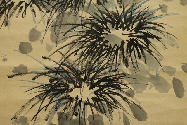 江寒汀 中国画 骨董品 鶏の図 掛軸 美術品 紙本 肉筆 茶掛 江寒汀 中国画 骨董品 鶏の図 掛軸 美術品 紙本 肉筆 茶掛