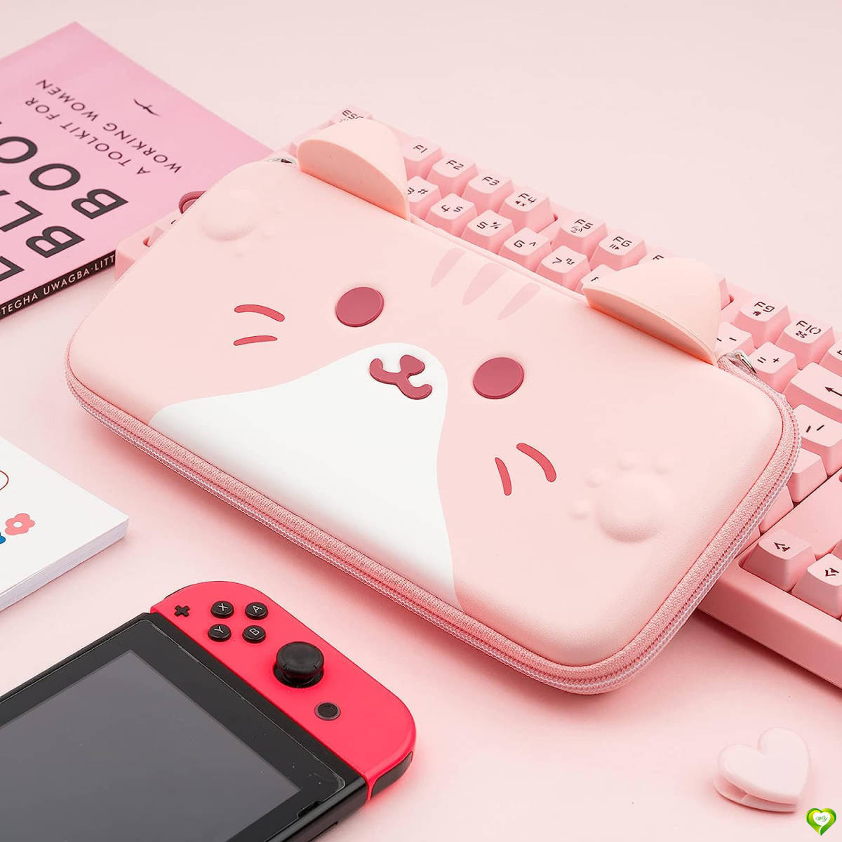 【犬と一緒！癒やしと保護を】Switch ケース かわいい犬の収納ケース Switch oled 対応 収納バッグ 持ち運び便利 着脱簡単 全面保護