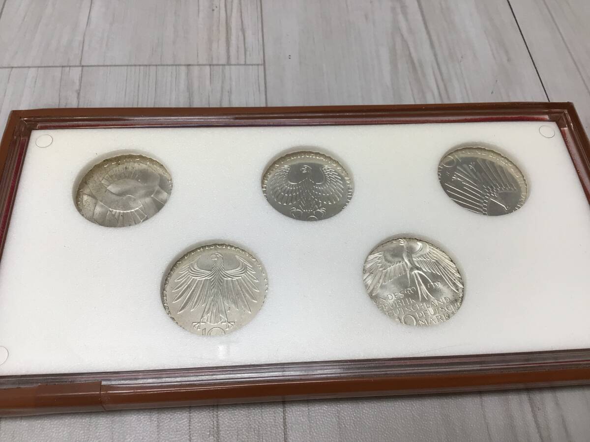 希少 ミュンヘン オリンピック 記念銀貨 10マルク ５枚セット ドイツ連邦 8971□ミュンヘンオリンピック記念銀貨 10マルク5点セット