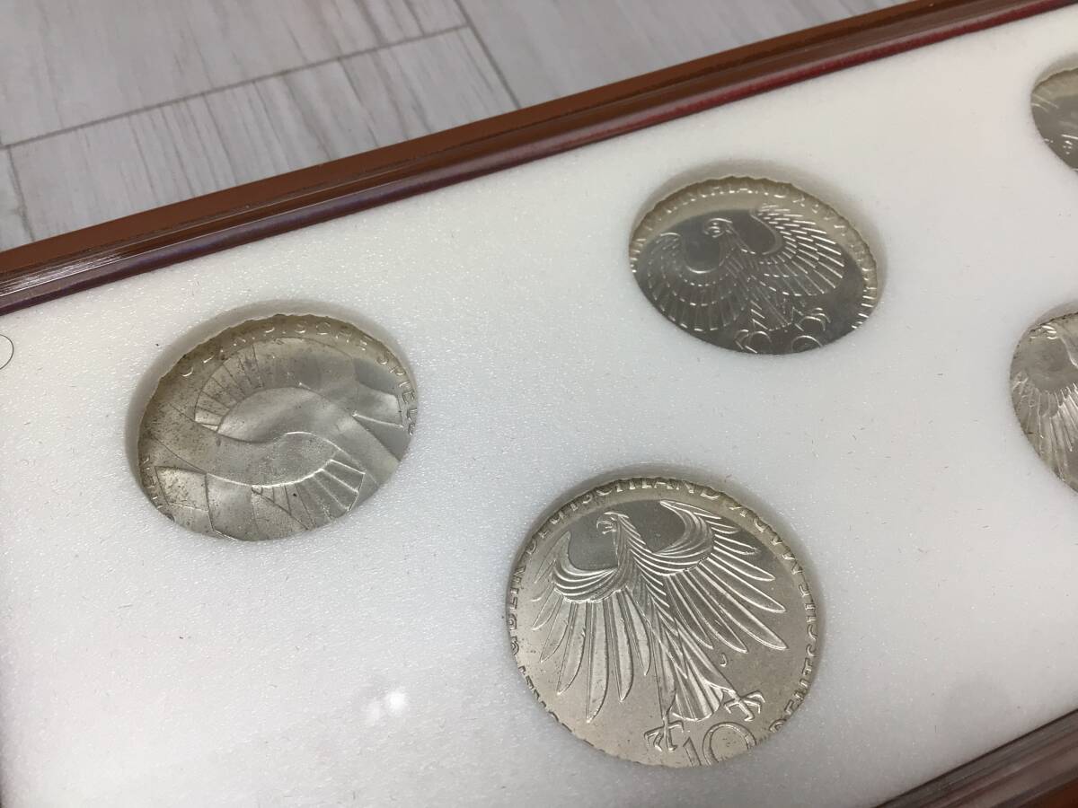 希少 ミュンヘン オリンピック 記念銀貨 10マルク ５枚セット ドイツ連邦 8971□ミュンヘンオリンピック記念銀貨 10マルク5点セット