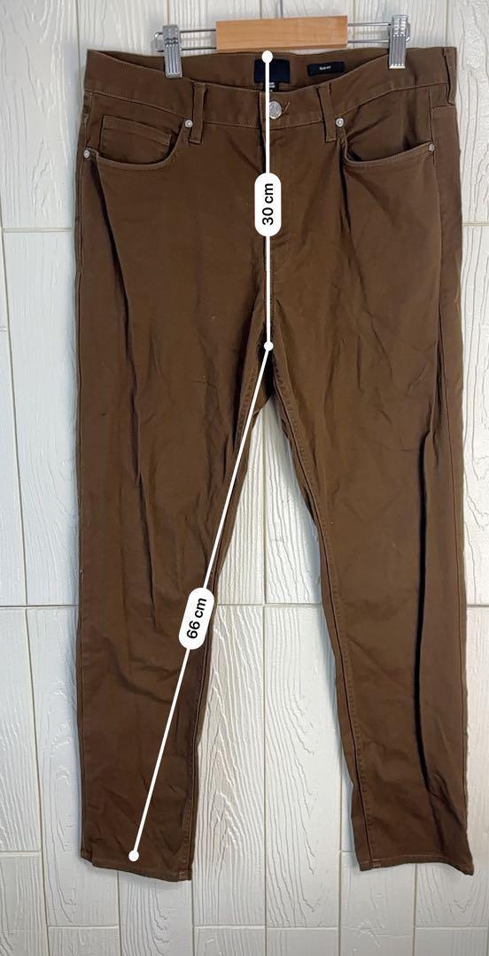 H &M ブラウン チノパン ウエスト38cm_画像4