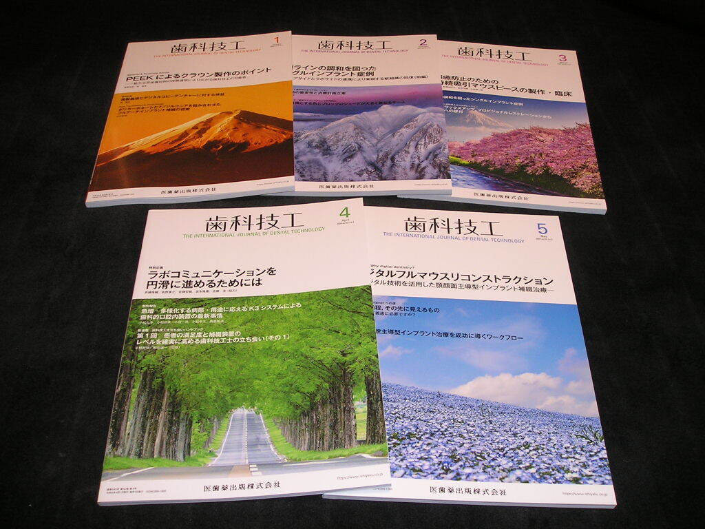 月刊 歯科技工　医歯薬出版株式会社　2024年1月号～10月号　10冊セット　歯科医師　歯科技工士　歯科学