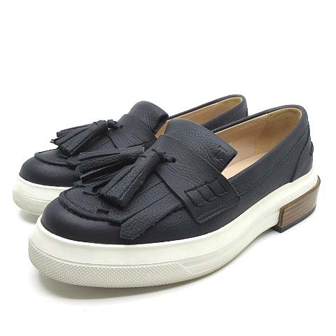 トッズ TOD'S レザー タッセル ローファー ラバーソール トッズ TOD'S レザー タッセル ローファー ラバーソール