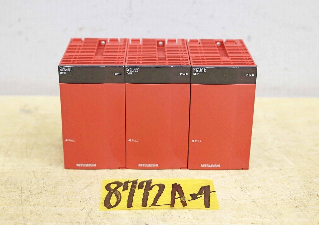 8772A24 MITSUBISHI 三菱電機 パワーサプライ Q61P まとめて3個セット IN 100-240VAC OUT 5VDC 6A 50/60Hz 130VA MELSEC-Q 電源ユニット