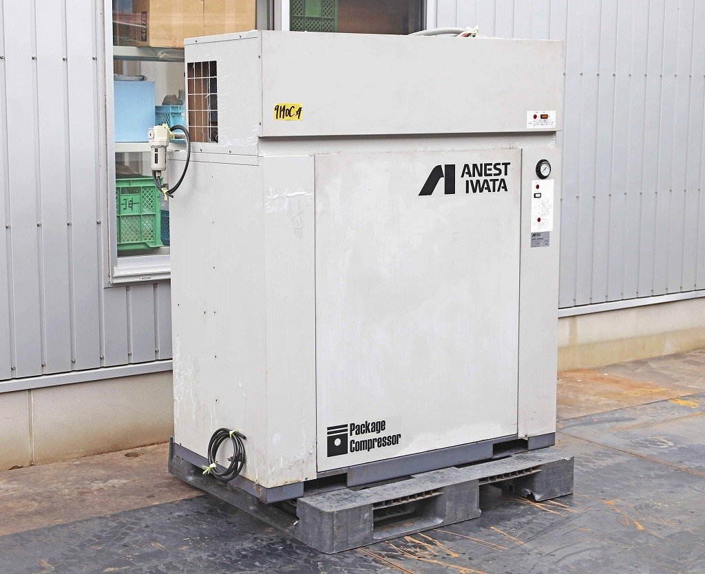 9140C24 ANESTIWATA アネスト岩田 レシプロコンプレッサー CLP75EF-8.5D 60Hz 200V パッケージコンプレッサー