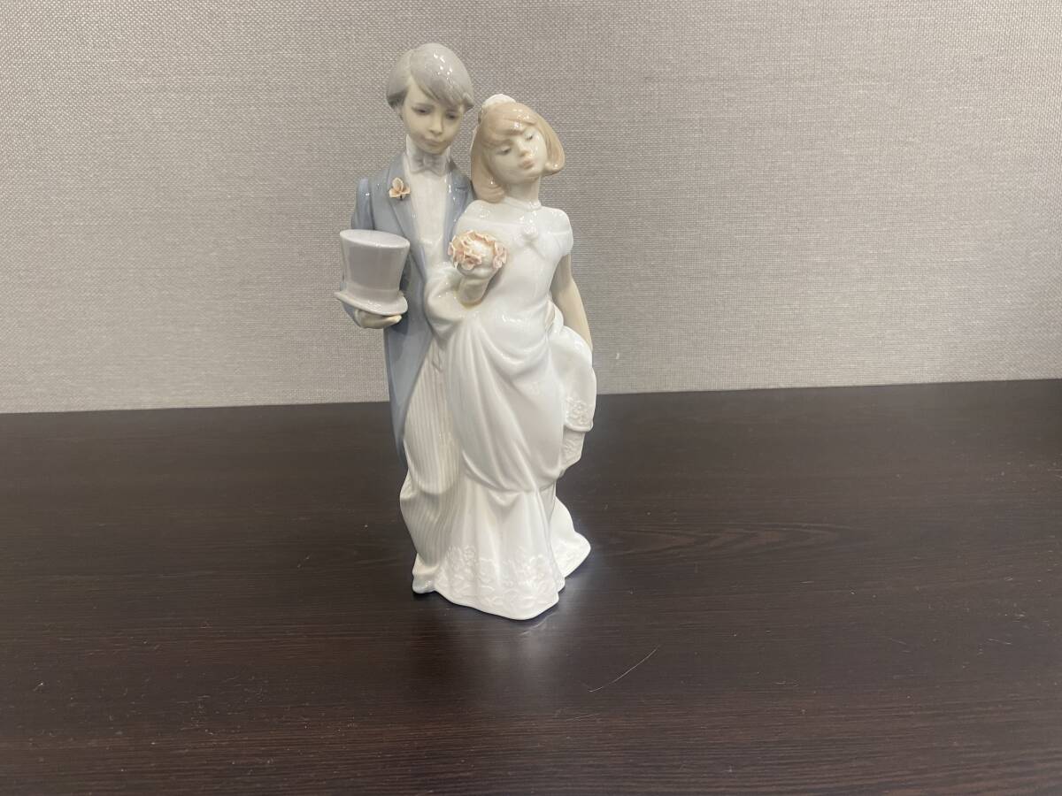 5422* LLADRO リヤドロ 陶器 人形 ウェディング置物 インテリア スペイン製 工芸品 現状品
