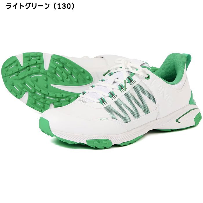 超美品 PING ピン エントリーモデル ジーコントロール2 621-4192505 ゴルフシューズ スパイクレス カラー:ライトグリーン(130) サイズ:26.5cm 26.5cm