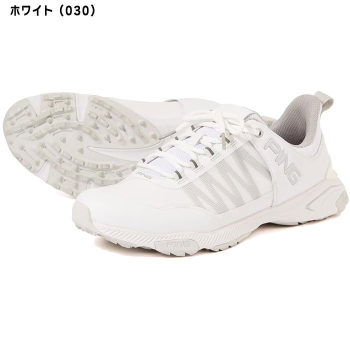 最安値に挑戦! PING サイズ:24.0cm カラー:ホワイト(030) スパイクレス ゴルフシューズ 621-4192505 ジーコントロール2 エントリーモデル ピン 24.0cm以下