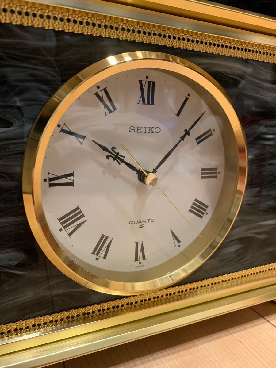 Yahoo!オークション - 超美品 SEIKO セイコー 置時計 QZ779